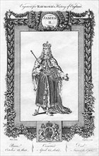 James II of England, (18th century).Artist: Reynolds Grignion