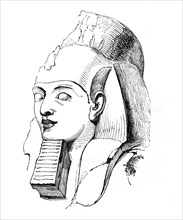 Head of Rameses, 1848. Artist: Unknown