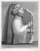 Persepolian sculpture, 1848.Artist: J Bull