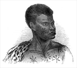 Native of Mozambique, 1848.Artist: Ebenezer Landells
