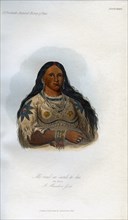 'Mi-neek-ee-sank-te-ka, The Mink, A Mandan Girl', 1848. Artist: Unknown