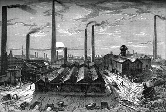 The St Rollox chemical works, Glasgow, c1880. Artist: Unknown