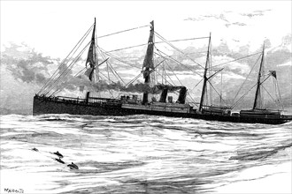 The Orient Steam Navigation Company's steamship Orient, c1880. Artist: Unknown