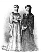 Louise de Savoie and Marguerite de Valois, (19th century). Artist: Unknown