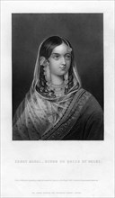 'Zenat Mahal - Begum or Queen of Delhi', 19th century. Artist: Unknown