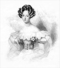 Louise-Marie, Queen of the Belgians, 1832.Artist: Freeman