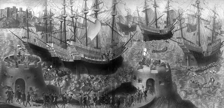 Departure of Henry VIII from Dover, May 1520, (1902). Artist: Unknown