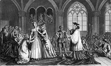 The execution of Mary, Queen of Scots, 1587, (18th century). Artist: Unknown