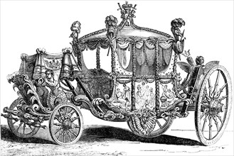 Royal gold state coach, 19th century. Artist: Unknown