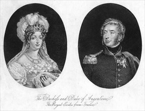 Duke and Duchess of Angouleme. Artist: Unknown