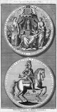 The Great Seal of King George I, 18th century (1786).Artist: Goldar