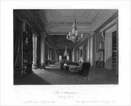 'The Drawing Room, Athenæum', 19th century. Artist: W Taylor