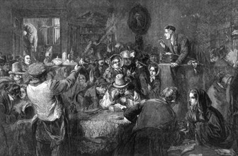 The Auction, Last Day of the Sale', the International exhibition, 1862. Artist: George Bernard O'Neill