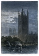 'The Victoria Tower, from Lambeth'. Artist: Unknown