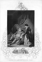 Henry VIII and Catherine Parr, (19th century). Artist: J Rogers