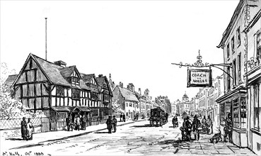 The birthplace of Shakespeare, Stratford-upon-Avon, Warwickshire, 1885.Artist: Edward Hull