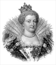 Marie de' Medici, Queen Consort of Henry IV of France.Artist: Geoffroy