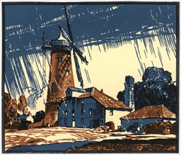 The Old Mill at Blackborough, King's Lynn, Norfolk, early 20th century.Artist: Leonard Russell Squirrell