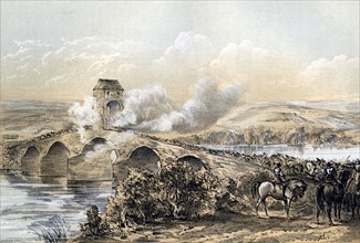 'The Battle of Bothwell Bridge', 1679 (19th century).Artist: Robertson