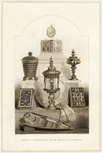 Relics associated with Queen Elizabeth I, (19th century). Artist: J Williams