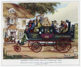 London and Bath Steam Carriage, 1840, c1800-1840.Artist: Henry Pyall