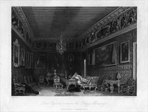 Lord Byron's room in the Palazzo Mocenigo, Venice, Italy, 19th century. Creator: James Tibbitts Willmore.