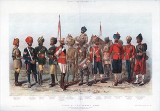 Types of the Bombay army, 1888.Artist: AC Lovett