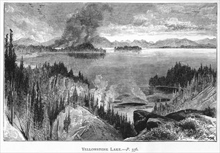 Yellowstone Lake, 19th century. Artist: Unknown