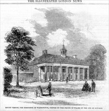 Mount Vernon, the Residence of Washington, 19th century. Artist: Unknown