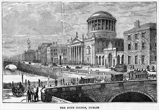 The Four Courts, Dublin, 19th century. Artist: Unknown