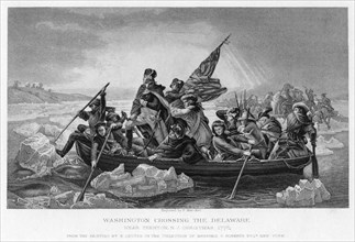 'Washington Crossing the Delaware', 1776. Artist: Unknown