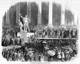 The Inauguration of President Polk, 1845. Artist: Unknown