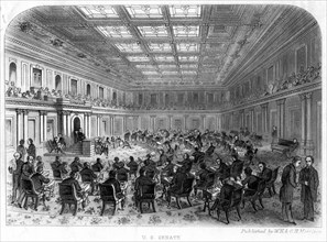 The US Senate, 19th century. Artist: Unknown