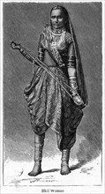 'Bhil woman', 1886. Artist: Unknown