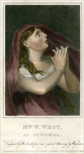 'Mrs W West as Cordelia', 1820.Artist: Thomas Charles Wageman