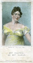 'Mrs Clover, as Mrs Oakly', 1818Artist: Thomas Charles Wageman