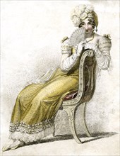 'Woman with a fan', c1750-1850 Artist: Unknown
