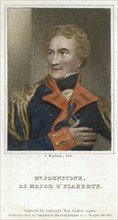 'Mr Johnstone as Major O'Flaherty', 1818.Artist: Thomas Charles Wageman