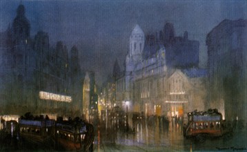 'The Grand Canal of Tottenham Court Road'. c1900-1940. Artist: Unknown