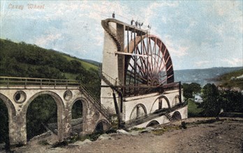 'Laxey Wheel, Isle of Man', 1904.Artist: E Florian