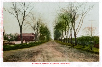 Railroad Avenue, Hayward, California, 1905. Artist: Unknown