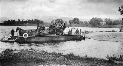 Bowness ferry boat, 1902. Artist: Unknown