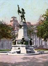 Statue of Paul Chomedey de Maisonneuve, Montreal, 1904. Artist: Unknown