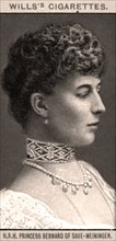 H.R.H Princess Bernard of Saxe-Meiningen, 1908.Artist: WD & HO Wills