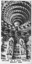 Ceiling in a Jain temple, Mount Abu, Rajasthan, India, c1925. Artist: Unknown