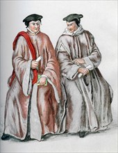 Judges in their robes, 1893. Artist: Unknown