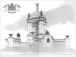 The Queen Victoria memorial, Liverpool, Merseyside, 1906.Artist: Ralph Keighley