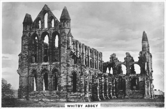 Whitby Abbey, 1936. Artist: Unknown