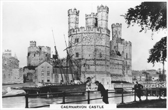 Caernarvon castle, Caernarfon in North Wales, 1936. Artist: Unknown