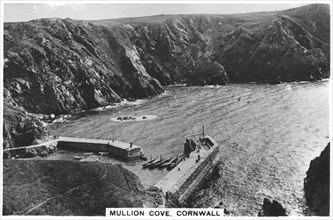 Mullion Cove, Cornwall, 1936. Artist: Unknown
